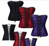 Corset Overbust Trançado em Renda