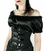Corset Underbust Gótico com Fivelas