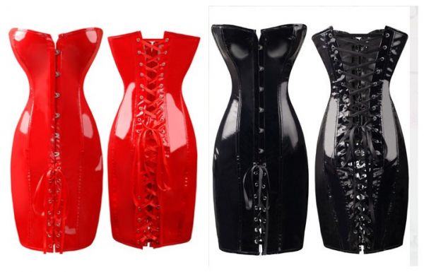 Long Corset em Vinil