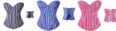 Corset Overbust Listrado