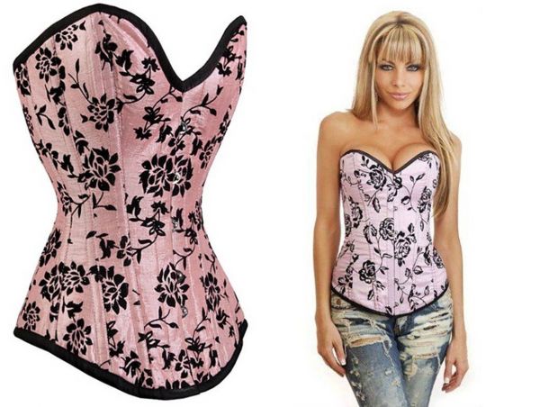 Corset Overbust Rosa Floral