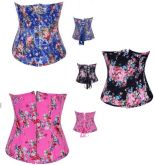 Corset Underbust Jeans Floral
