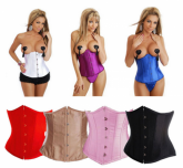 Corset Underbust em Cetim