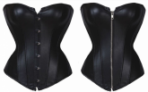 Corset Overbust Couro Falso