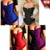 Corset Overbust com Strass