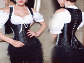 Corset Halter Preto